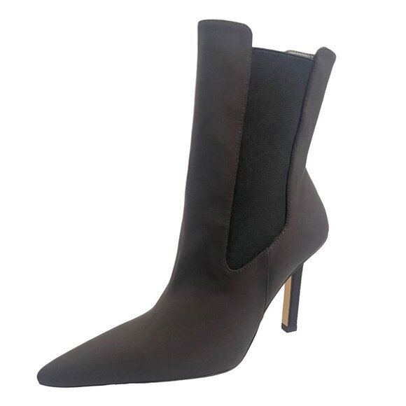 Good American Womens‎ Size 8 Chocolate Neoprene Ankle Boot GA118N-X Brown Bootie - Picture 1 of 11